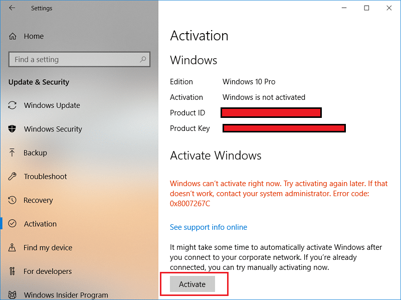 activate win10 without program 
