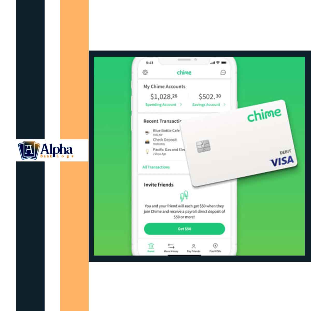 CHIME BANK LOGIN W/ AN + RN AVAILABLE
