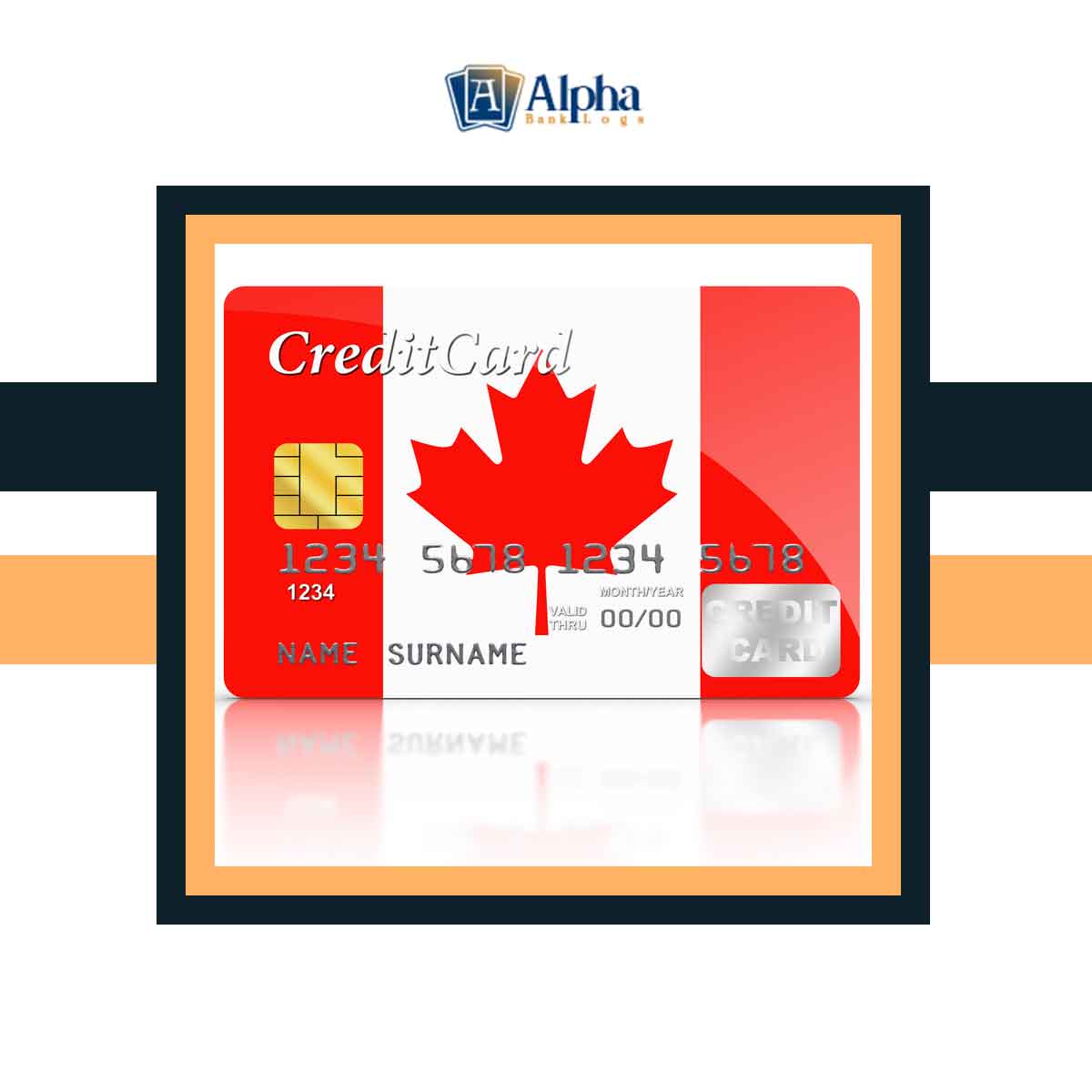3 CANADA VISA CARDS – 5000-$10,000 CAD Balance – FRESH