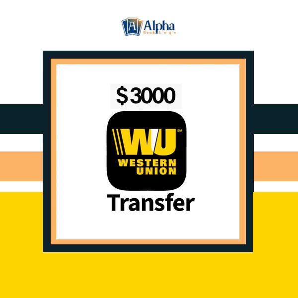 Buy $3000 Western Union